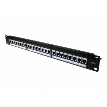 LinITX Pro Series 24 Port STP Cat6A Patch Panel - In-line Coupler - UT-899CAT6APP24