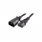 LinITX 2M  10A IEC C14 Plug to IEC C13 Socket Extension Lead, Black, 2m Main Image