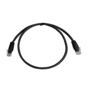 CAT5E UTP 0.5M Black Patch Cable