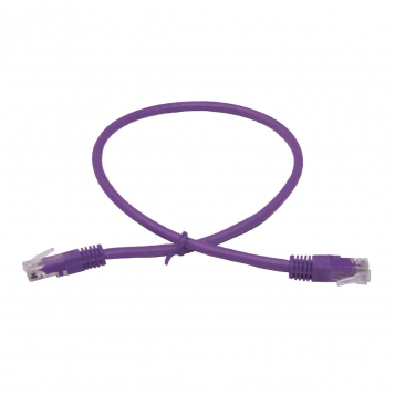 LinITX Pro Series CAT6 RJ45 UTP Ethernet Patch Cable 0.5m Purple