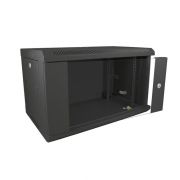 Datacel Wall Mounted Cabinet 6u 600x390mm Black - WM663B