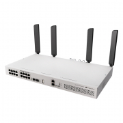 MikroTik CRS418 Cloud Router 16 Port PoE Switch with WiFi 6 - CRS418-8P-8G-2S+5axQ2axQ-RM
