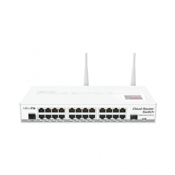 MikroTik Cloud Router Switch in Desktop Case CRS125-24G-1S-2HnD-IN (RouterOS L5)