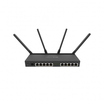 MikroTik RouterBoard 4011iGS Wireless Router 10 1GB Ports RB4011iGS+5HacQ2HnD-IN (RouterOS L5, UK PSU)