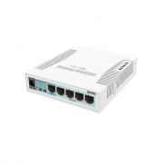 MikroTik RouterBoard 5 Port Gigabit + SFP Managed Switch + UK Power Supply -  CSS106-5G-1S (260GS)