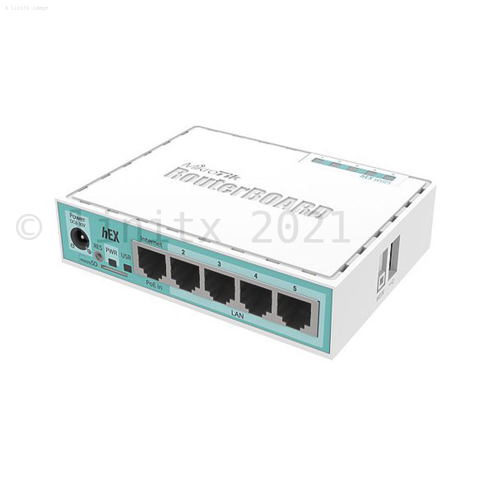MikroTik RouterBoard hEX 5 Port Router RB750Gr3 (RouterOS L4,