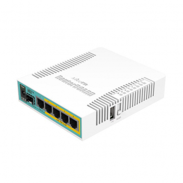 MikroTik hEX PoE 5 Port Router - RB960PGS (RouterOS L4)