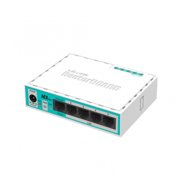 MikroTik RB750 Hex Lite Router - RB750r2 (UK PSU)