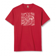 MikroTik T-shirt Square/Swirl Design - Red (Size XXL)