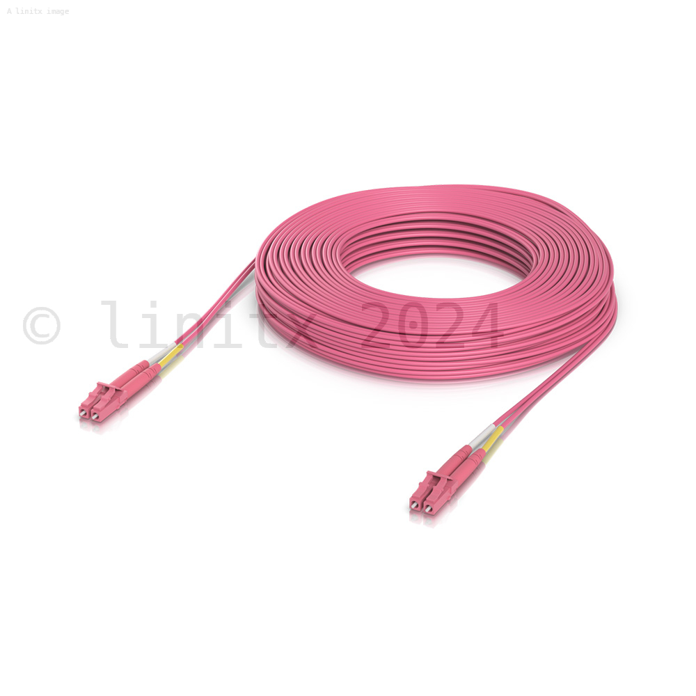 OM4 Duplex LC UPC Fibre Patch Cable - UACC-OFC-M2-LULU-30M