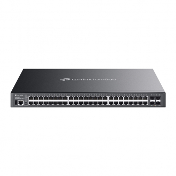 Omada by TP-Link 48 Port Gigabit Stackable Lite L3 Managed PoE++ Switch with 4 x 10G Slots - SG5452XMPP