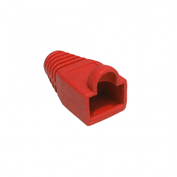 RJ45 Connector Snagless Boot - Red