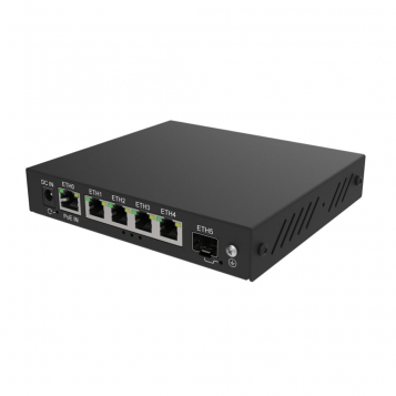 Tachyon 6 Port 2.5G PoE Network Switch - TNS-100