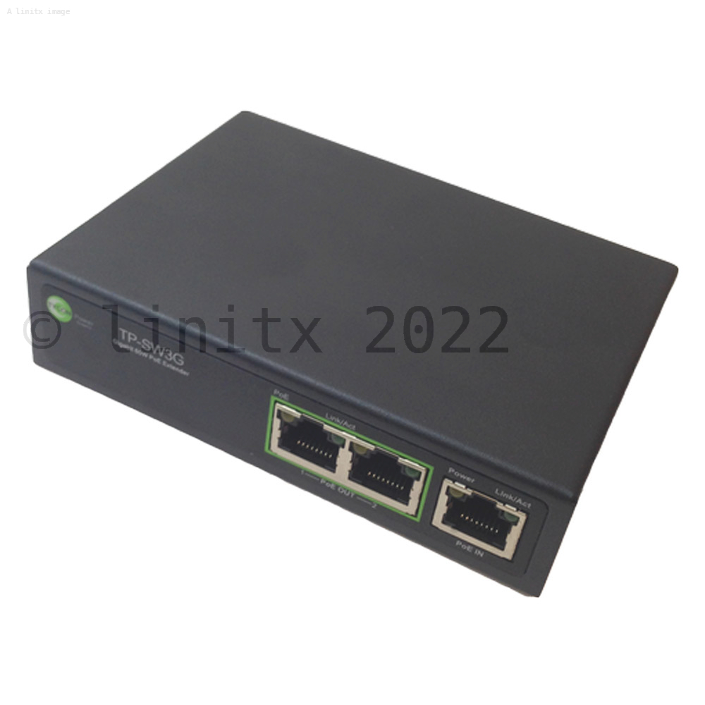 Tycon 3 Port Gigabit 802.3af/at PoE Switch/Extender - TP-SW3G