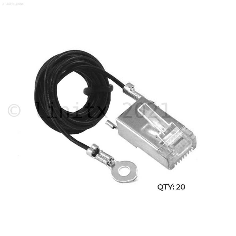 MS (Distribution) UK Ltd. - Ubiquiti Tough Cable RJ45 Plug with Ground Wire  - 20 Box