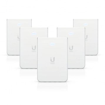 Ubiquiti UniFi 6 In-Wall WiFi 6 Access Point - U6-IW 5 Pack (No PoE Injector, comprised of singles)