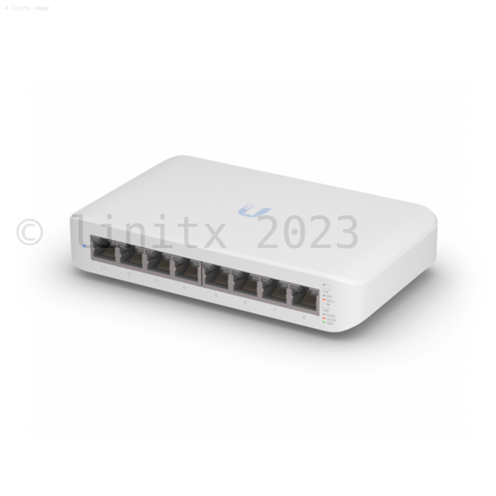 Ubiquiti UniFi 8 Port PoE+ Gen2 Network Switch - USW-Lite-8-POE